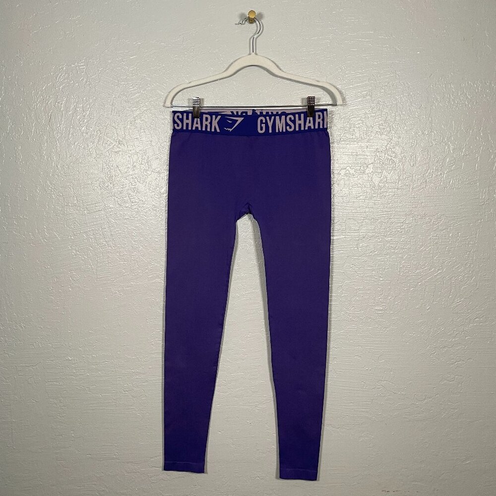 Gymshark Women M Purple Seamless Leggings Compression Athletic Workout